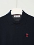 Мужское тёмно-синее поло Brunello Cucinelli premium