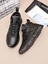 Кожаные кроссовки с мехом Premiata high-top - Black