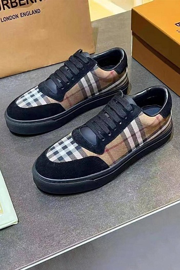 Комбинированные кроссовки Burberry Vintage Check   
