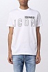 Мужская белая футболка Dsquared2 "ICON"