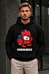 Мужское чёрное худи Dsquared2 logo-print