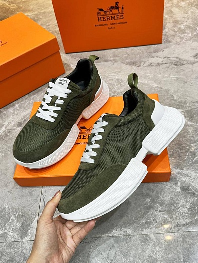 Мужские кроссовки Hermes Drift - Green   