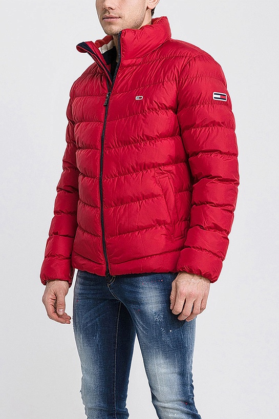 Красная куртка Tommy Hilfiger classic logo-patch