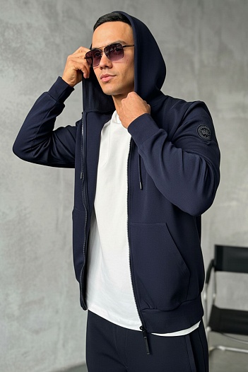 Мужской спортивный костюм Canada Goose тёмно-синего цвета   