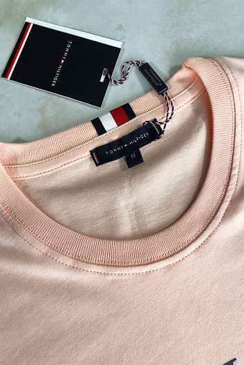 Мужская розовая футболка Tommy Hilfiger   
