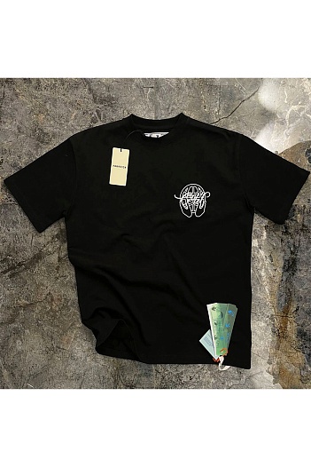 Чёрная оверсайз футболка Off-White Hand Arrow   