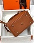 Женская кожаная сумка Hermes Lindy Premium 26x18x13 см - Brown