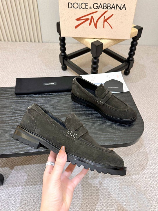 Мужские замшевые лоферы Dolce & Gabbana
