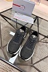 Мужские кроссовки Prada logo-plaque - Black / White