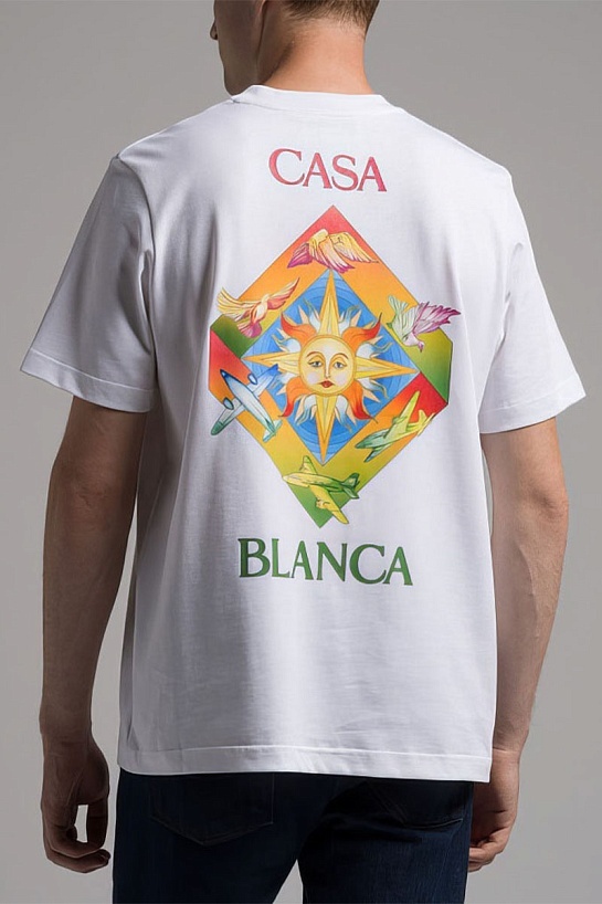 Футболка белого цвета Casablanca Les Elements