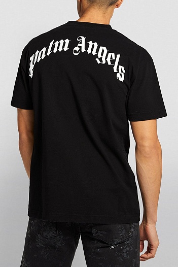 Чёрная оверсайз футболка Palm Angels Bear Classic   