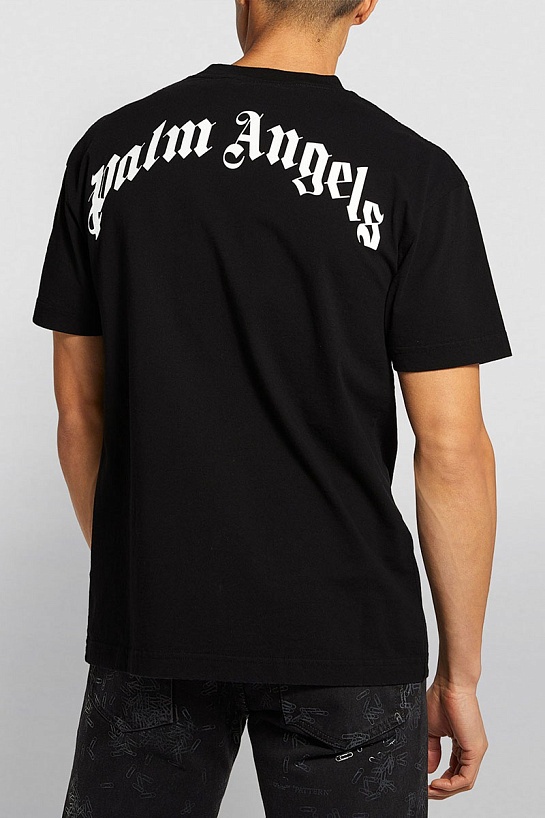 Чёрная оверсайз футболка Palm Angels Bear Classic