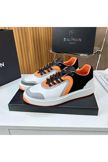 Кожаные кроссовки Balmain B-Skate Low-Top - Multicolor   