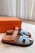 Женские сандалии Hermes Premium - Brown / Blue