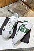Кожаные кроссовки Valentino low-top - White / Green