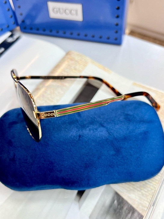 Брендовые солнцезащитные очки авиаторы Gucci