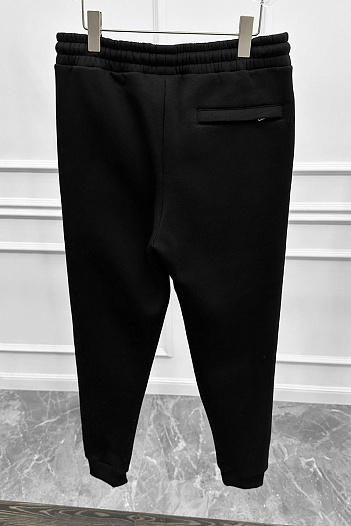 Штаны на флисе Hugo Boss чёрного цвета   