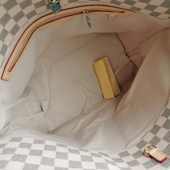 Женская кожаная сумка Louis Vuitton Neverfull Articles de Voyage 45x31 см (2 расцветки)