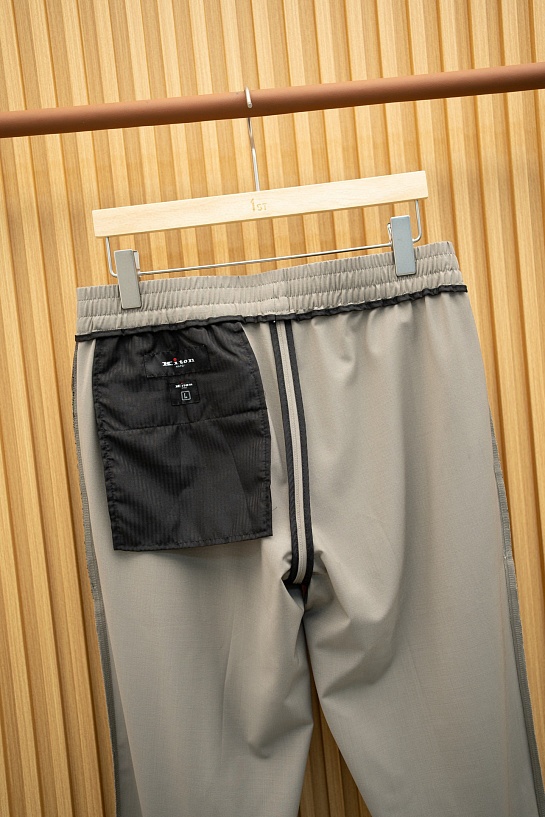 Мужские бежевые брюки Kiton Premium