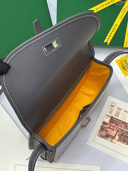 Кожаная сумка Goyard Belvedere Messenger PM premium 22x17x6 см