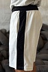 Белые шорты Amiri velvet-effect