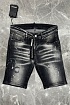 Джинсовые шорты Dsquared2 чёрного цвета