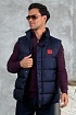Мужской жилет Hugo Boss тёмно-синего цвета