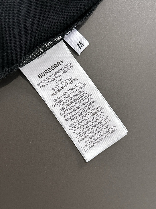 Футболка чёрного цвета Burberry Premium