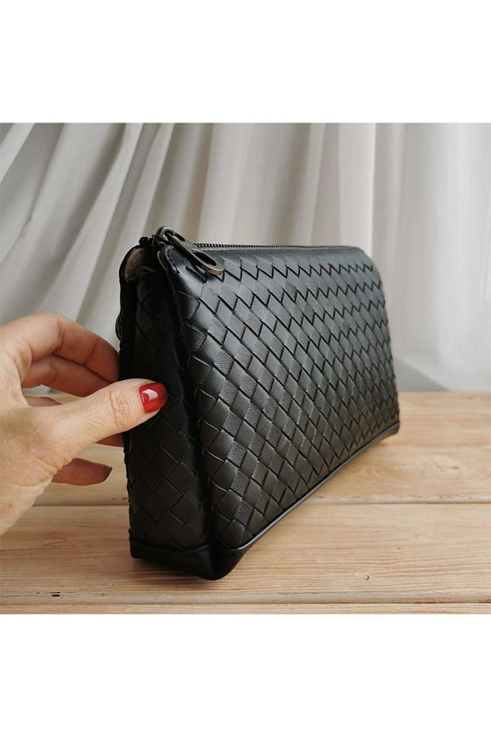 Кожаная сумка Bottega Veneta Intrecciato 25x16 см