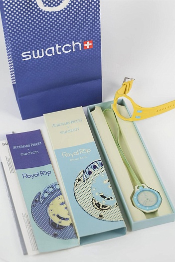 Часы Audemars Piguet × Swatch Royal Pop Blaue Acht premium   
