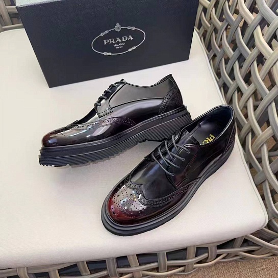 Лакированные ботинки Prada premium - Black / Brown