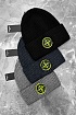 Шапка серого цвета Stone Island compass badge