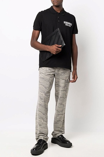 Мужское поло Dsquared2 Ceresio 9 Milano - Black   
