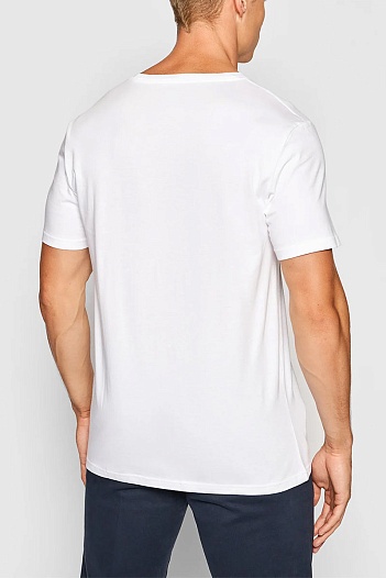 Футболка белого цвета Polo Ralph Lauren pony-embroidered   