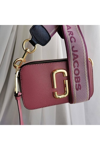 Кожаная сумка Marc Jacobs 25x16 см - Crimson   