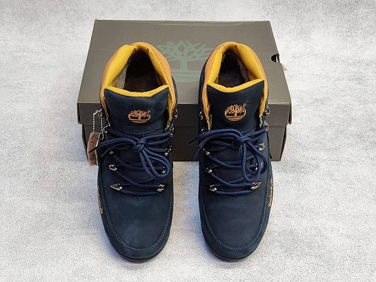 Мужские ботинки с мехом Timberland Euro Rock Hiker - Navy