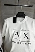 Футболка белого цвета Armani Exchange logo-print
