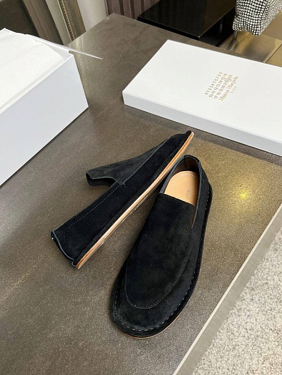 Замшевые женские лоферы Maison Margiela Premium - Balck   