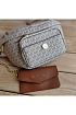Кожаная поясная сумка Michael Kors Perry 27x14 см - White