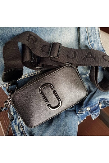 Кожаная сумка Marc Jacobs 25x16 см - Black   