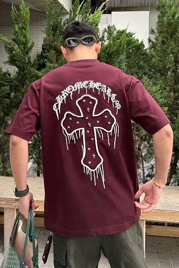 Оверсайз футболка Chrome Hearts Premium   