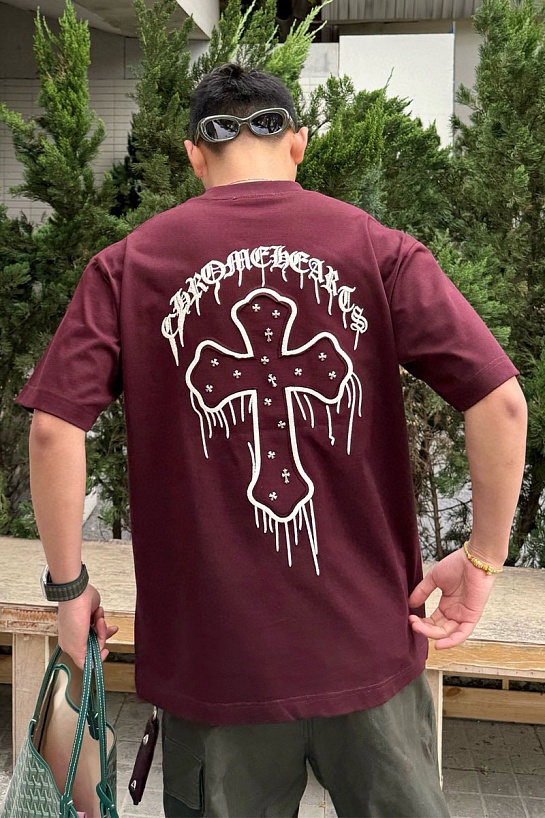 Оверсайз футболка Chrome Hearts Premium