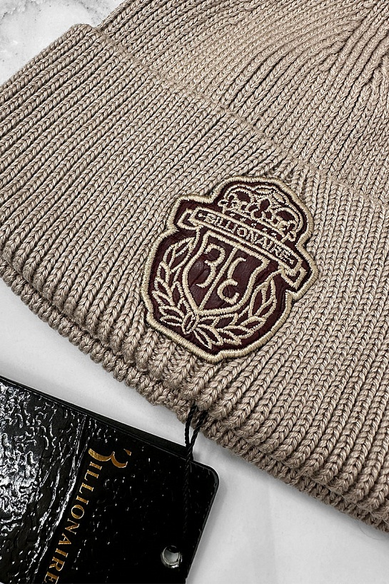 Шапка Billionaire logo-embroidered - Beige