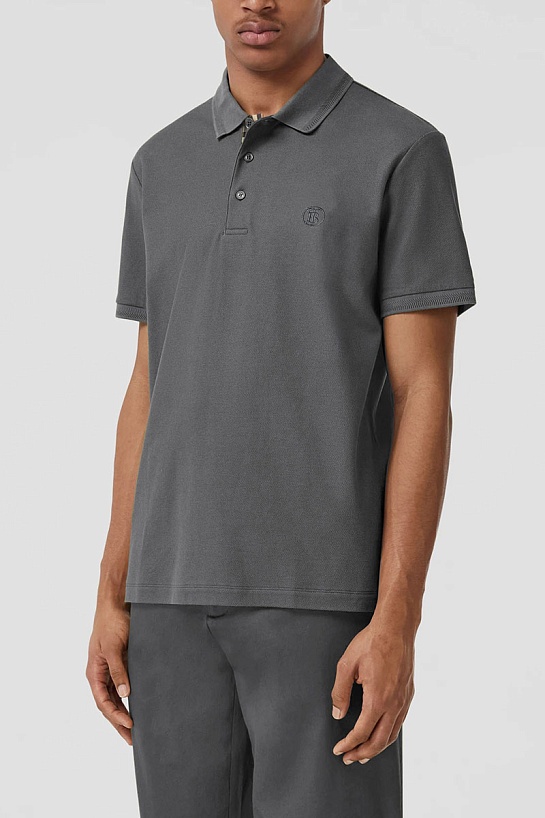 Мужское поло Burberry TB logo - Grey