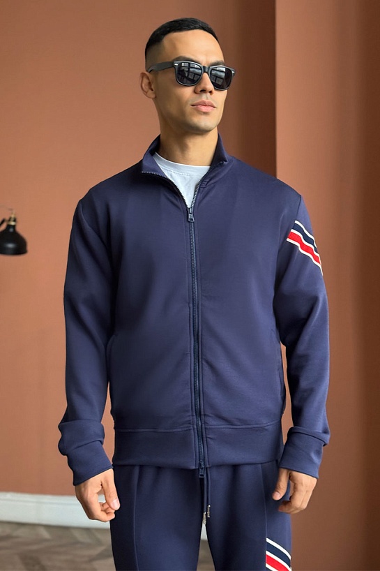 Спортивный костюм Moncler striped logo - Navy