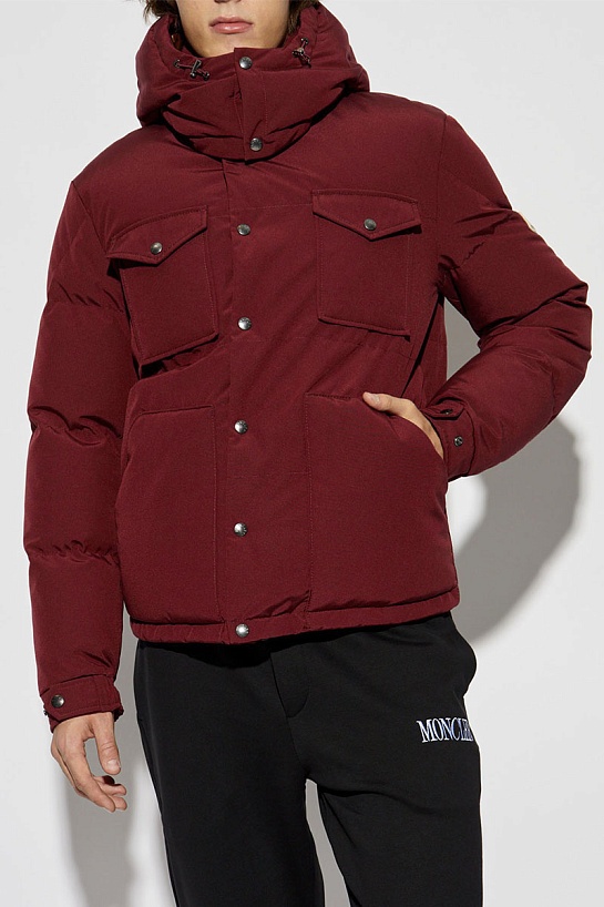 Мужской пуховик Moncler Fornas - Burgundy