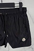 Мужские чёрные шорты Moncler logo-patch