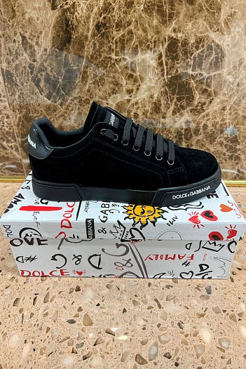 Мужские замшевые кроссовки Dolce&Gabbana   