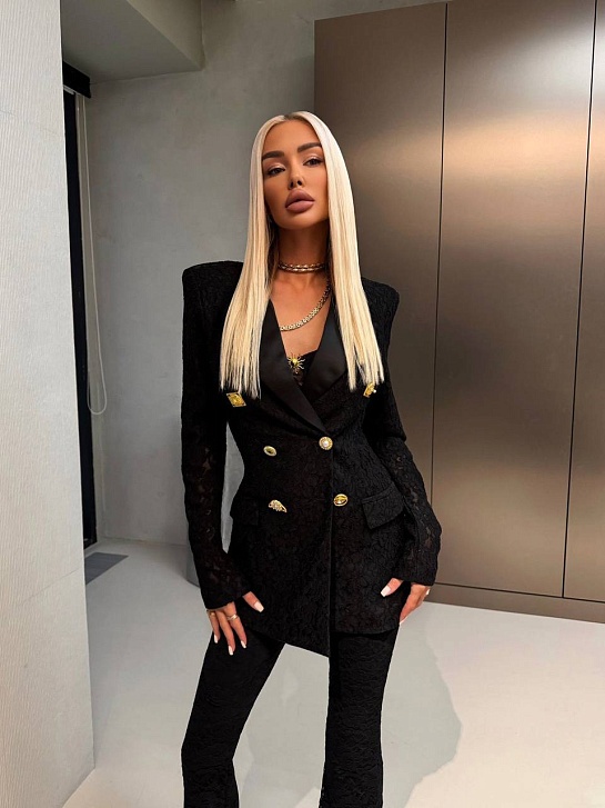 Женский костюм тройка Schiaparelli premium - Black