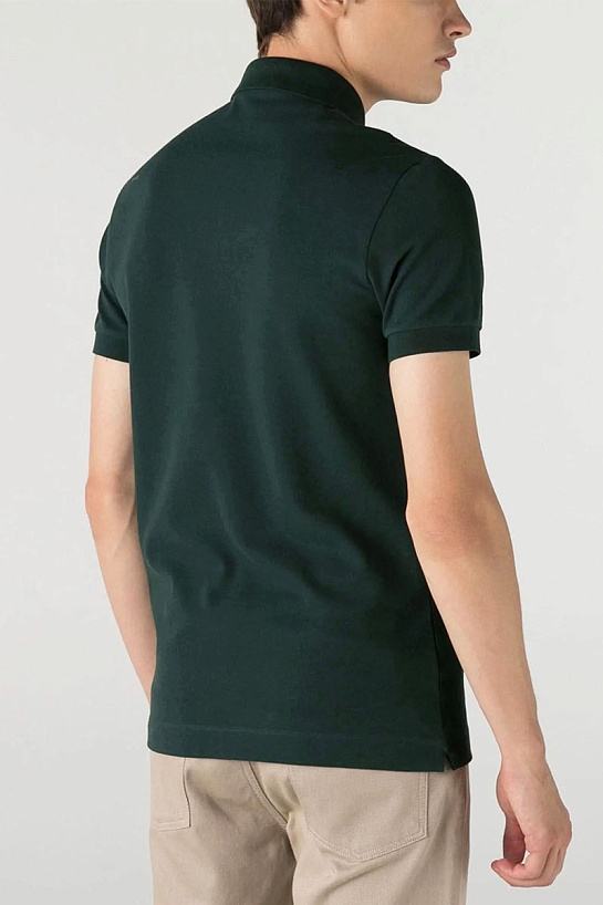 Мужское поло Lacoste зелёного цвета